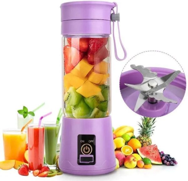 Mini USB Rechargeable Portable Electric Fruit Juicer – Smoothie Maker & Blender Machine