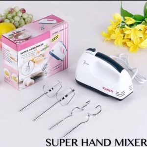 Scarlett Electric Egg Beater and Mixer – 7-Speed Handheld Cake & Cream Blender