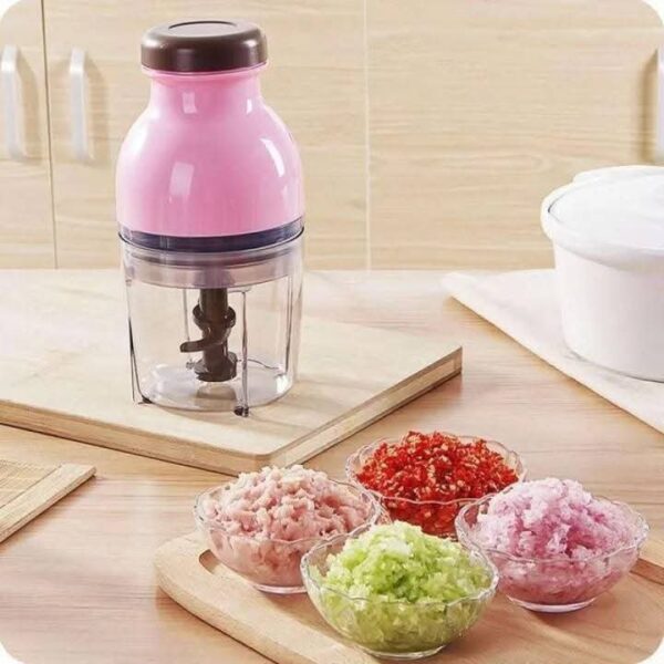 Powerful Speed Electric Capsule Cutter & Blender – Compact Food Processor with 4-Blade System - Image 3