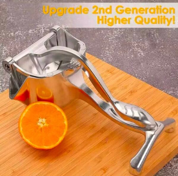 Manual Fruit Juicer – Heavy Duty Hand Press Juice Extractor for Fresh Fruit (Aluminum Alloy)